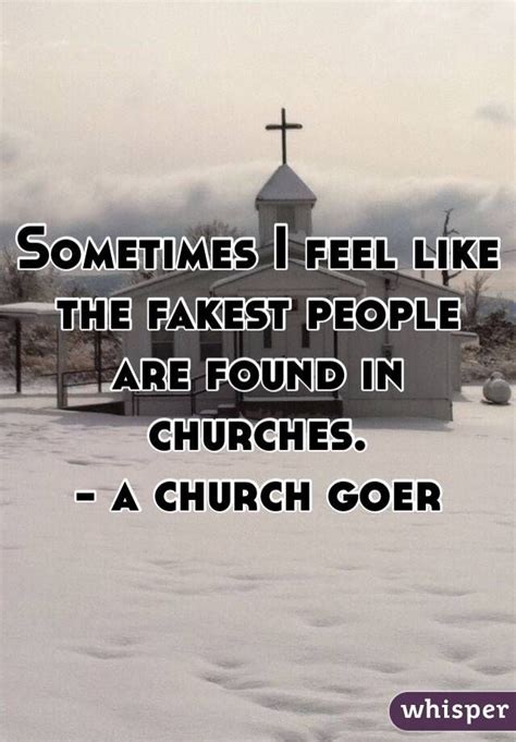 church people are fake
